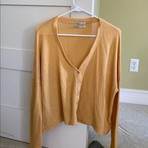 UO Knit Button Long Sleeve